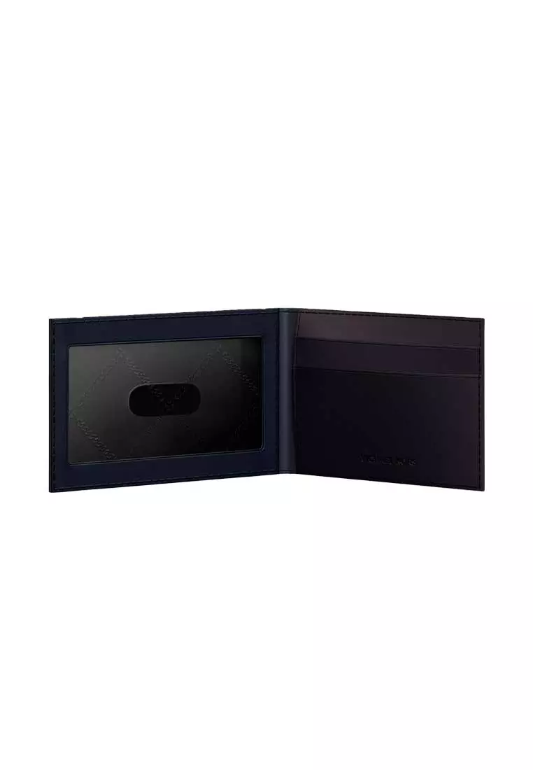 Cooper Saffiano Leather Billfold Wallet With Passcase Navy 36S5LCOF2U