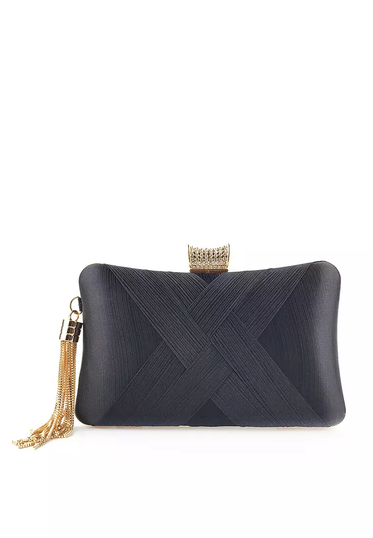 Fringe clutch bag hot sale