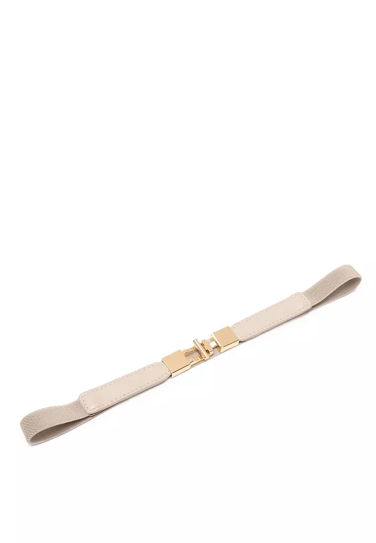 GYKACO AILEE Beige - Ikat Pinggang Wanita - Fashion Belt / Sabuk (Import)