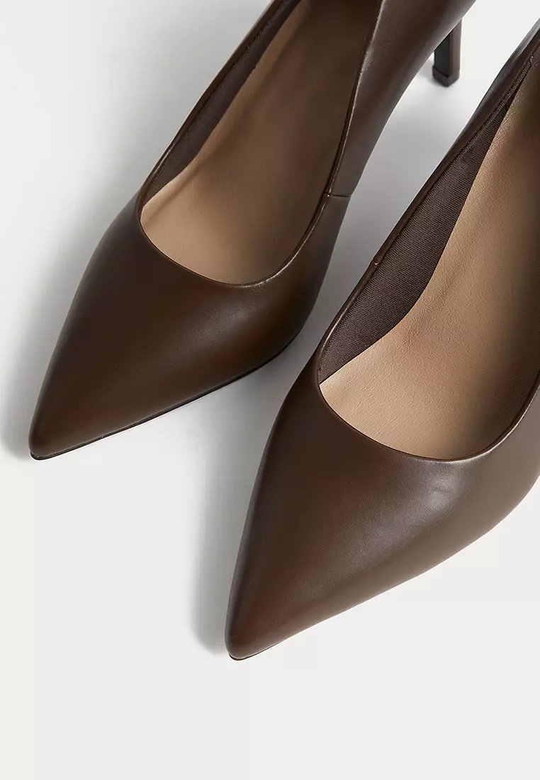 Stiletto Heel Pointed Court Shoes