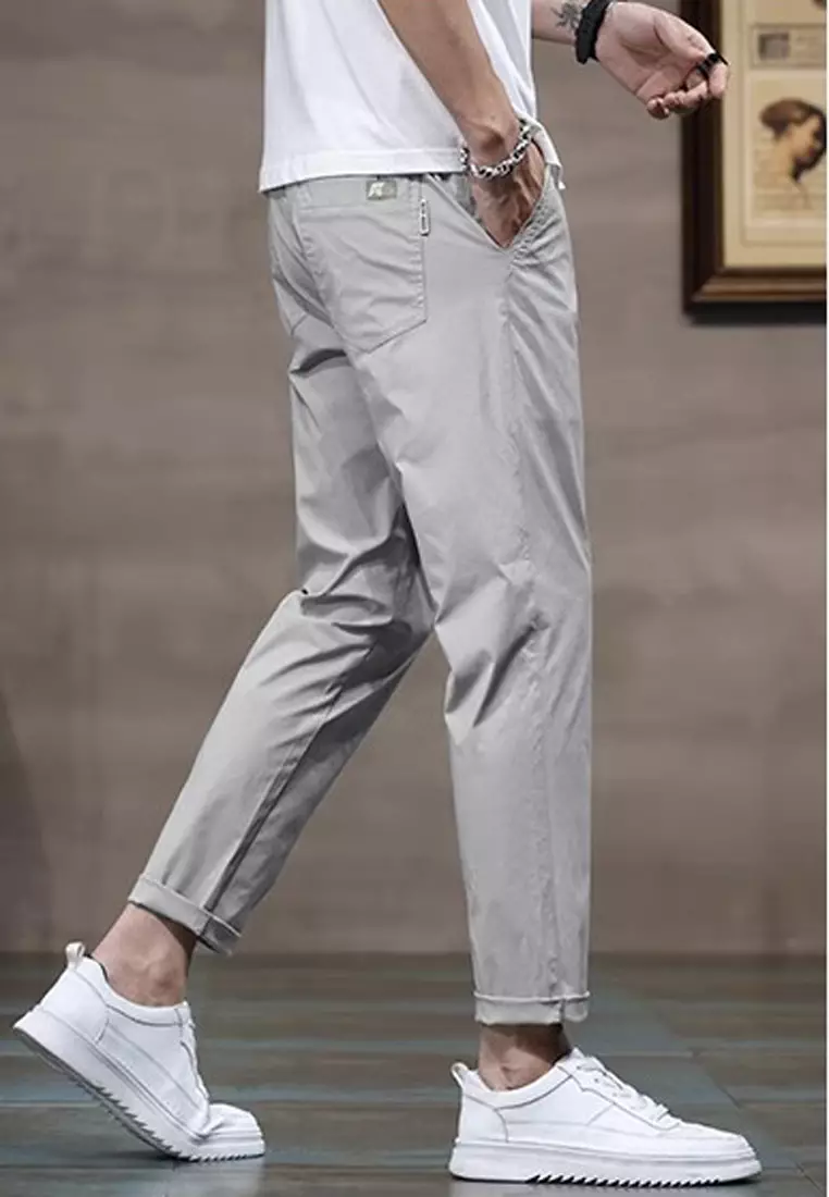 Elasticated Waist Slim Pants