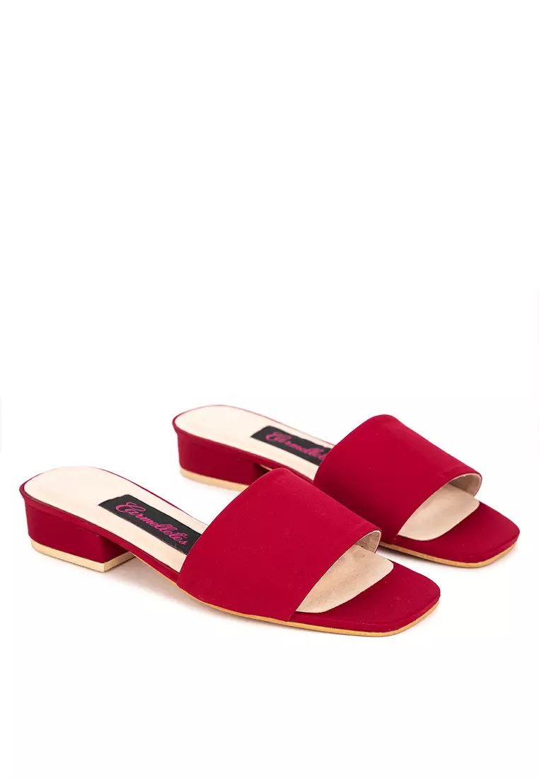 Satin Flat Slides