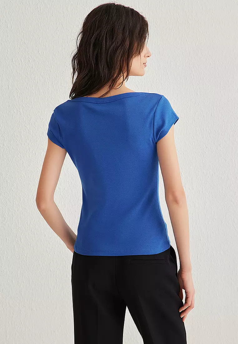 Square Neck Fitted Top
