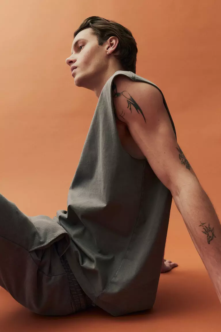 Regular Fit Washed vest top