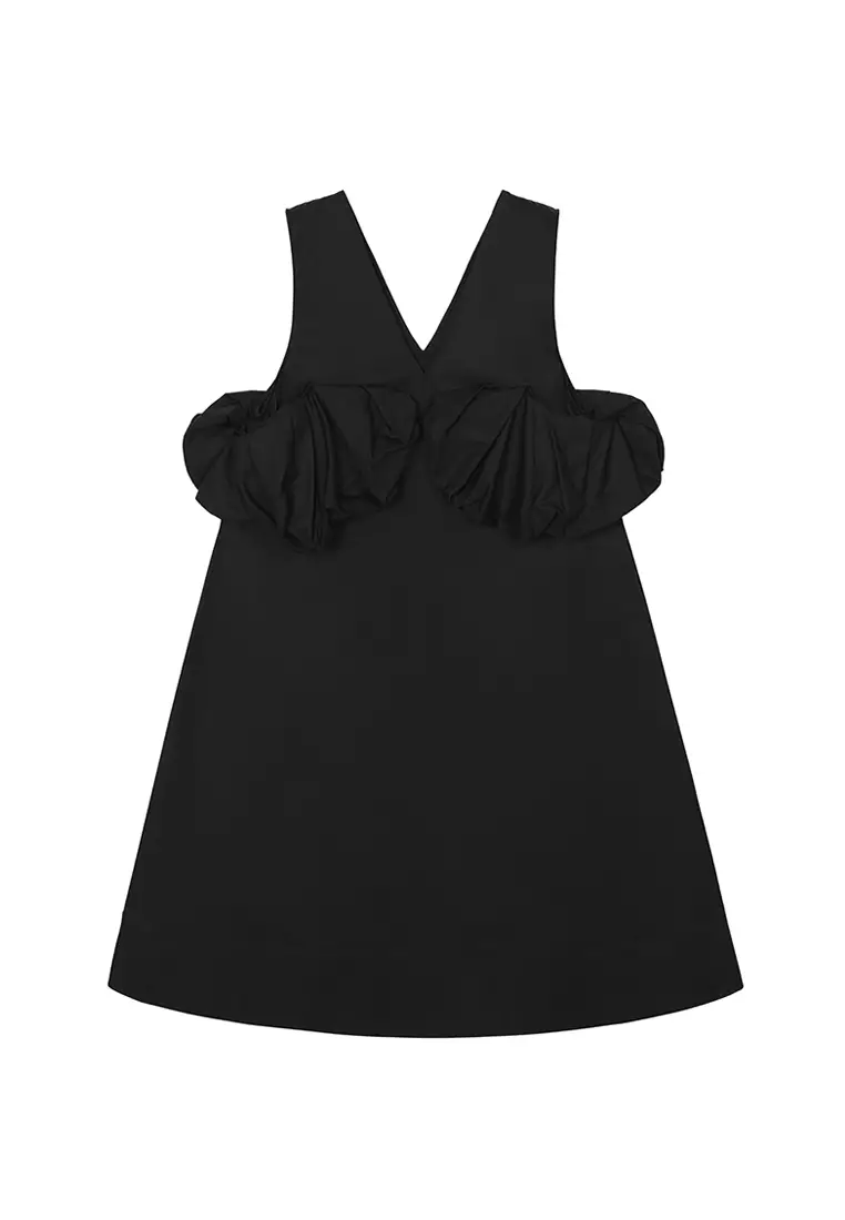 Poplin A-Line Elegant Sleeveless Dress