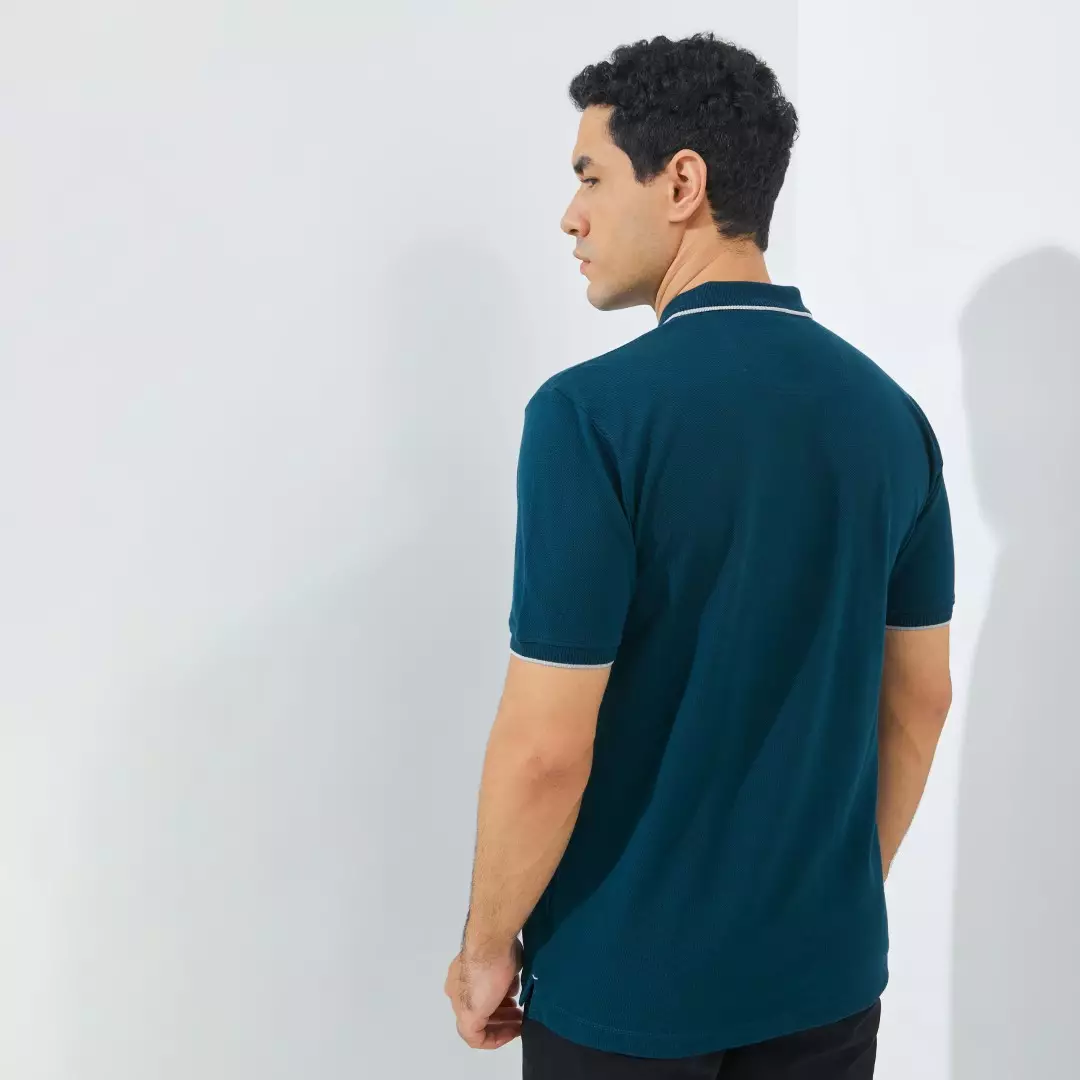 Jack Nicklaus Mandela Polo Shirt Pria Regular Fit Tosca Colour Tosca
