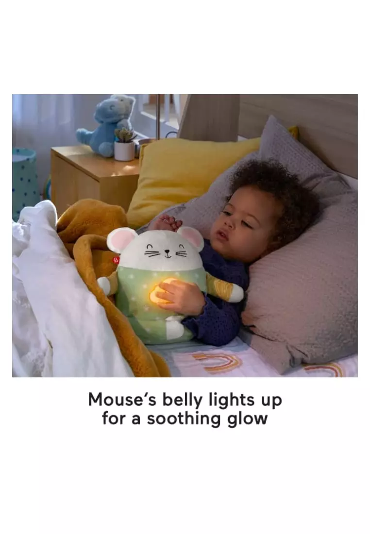Fisher-Price Meditation 7.87" Mouse Stuffed Animal With Soothing Sounds