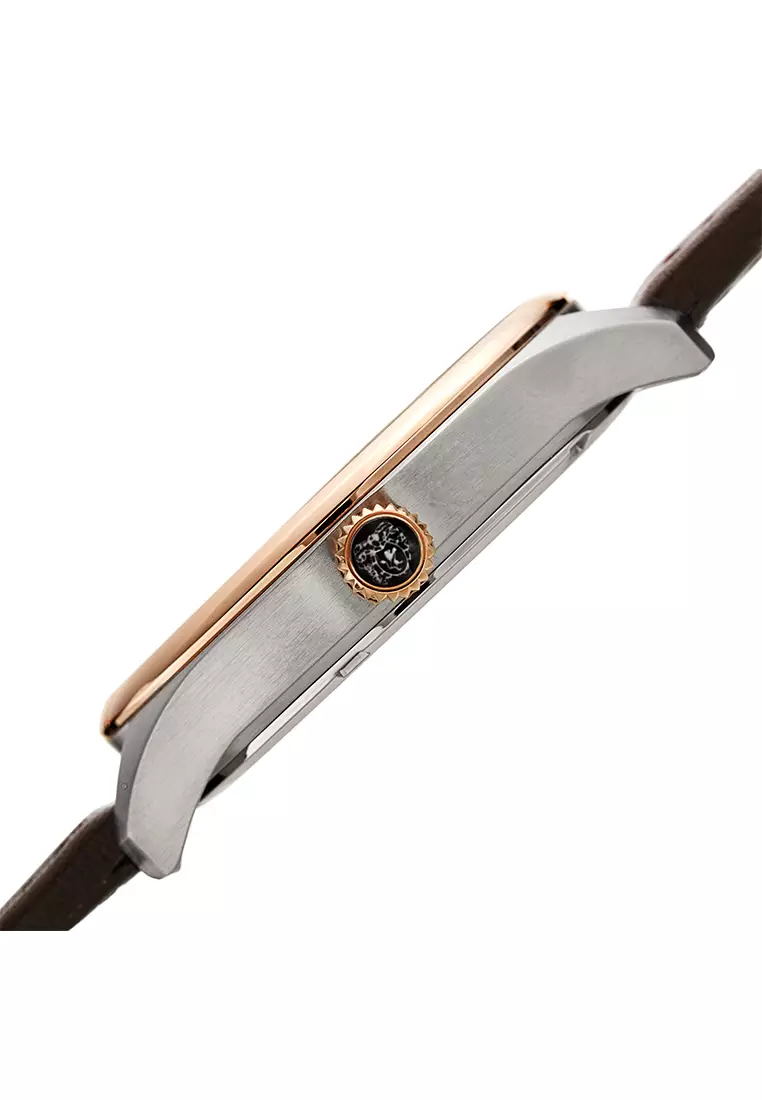 Bruno Magli Luca Pelle 16.191122.SER Jam Tangan Quartz Analog