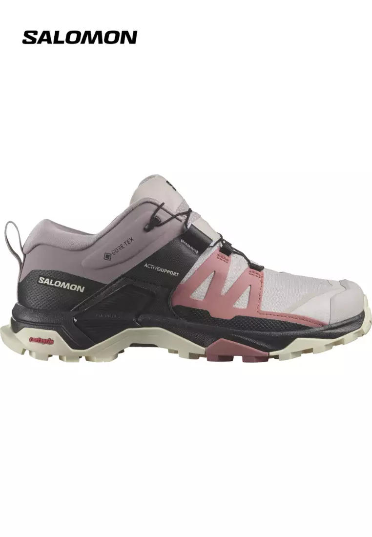 Discount on Salomon  shoes - SKU: X ULTRA 4 GTX Women Outdoor Shoes in Ashes Of Roses / Light Mahogany / Almond Milk