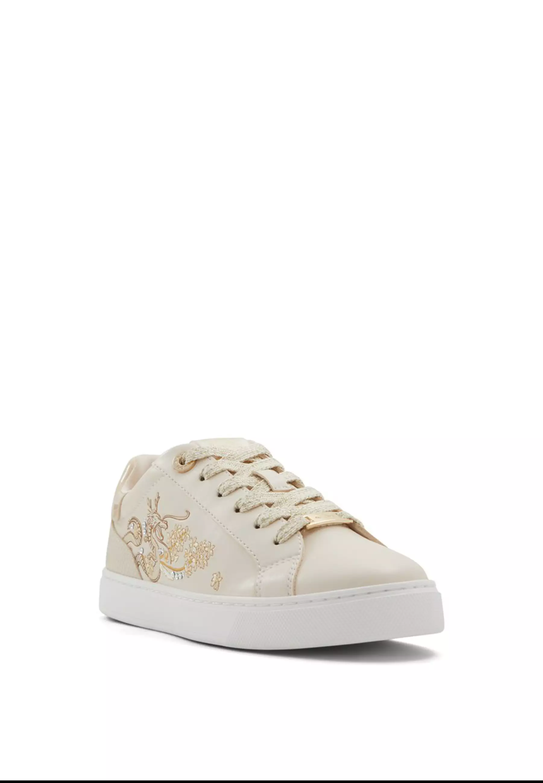 Aldo gold sneakers sales