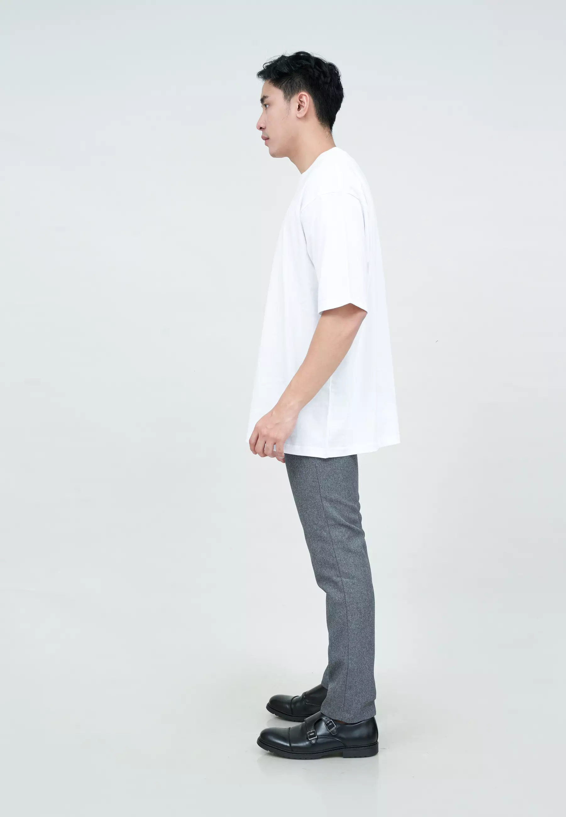 Houseofcuff Kaos Oversized T- shirt Pria Unisex Tebal Oversize Putih