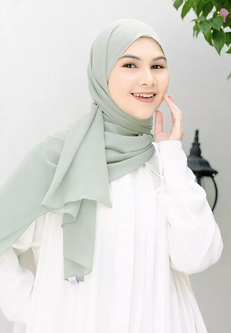 Bawal Instan Shawl Tali (Pashmina Tali Ceruty Babydoll) Avocado