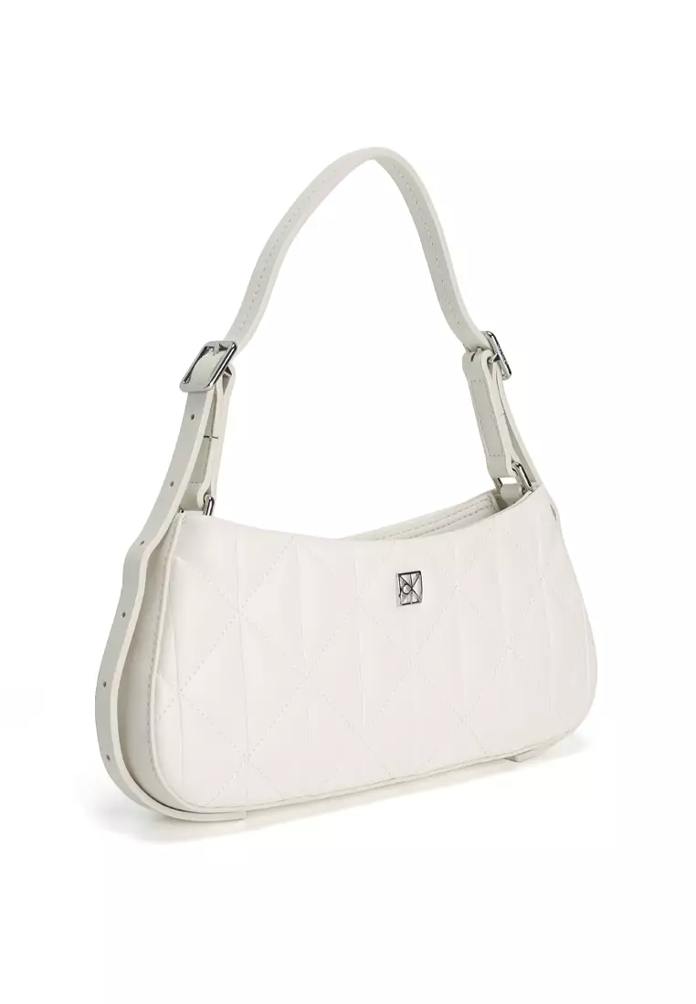 Quilted Emblem Logo Small Shoulder Bag - Calvin Klein Accessories
