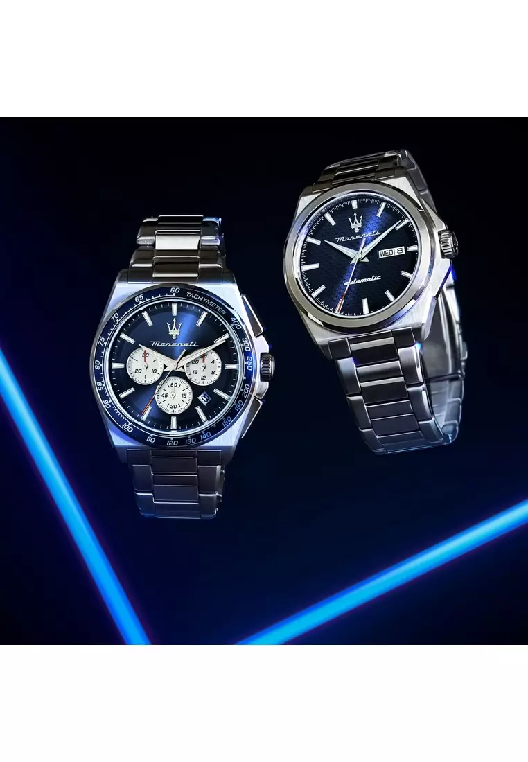 【2 Years Warranty】MASERATI Velocita' 41mm Men's Automatic Watch R8823152002 Japan Movement