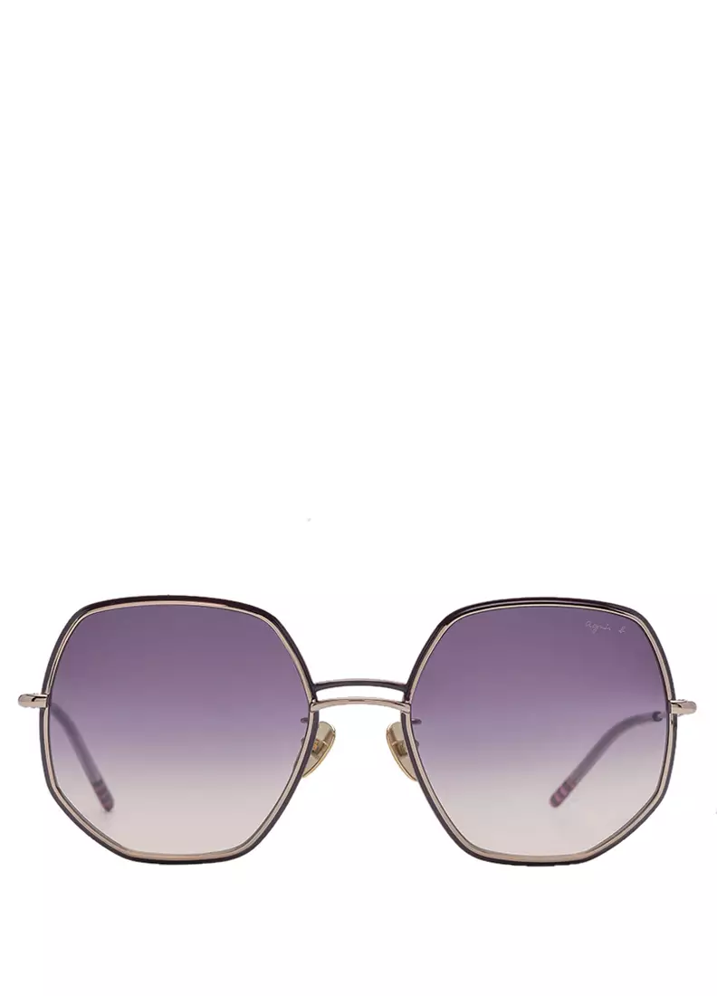 Buy Agnes B. Agnès B. Metal Sunglasses AB10027-C02-56 Eva Online ...