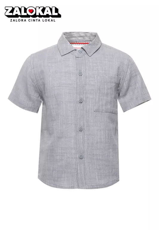 Kemeja Krah Biasa Short Sleeve