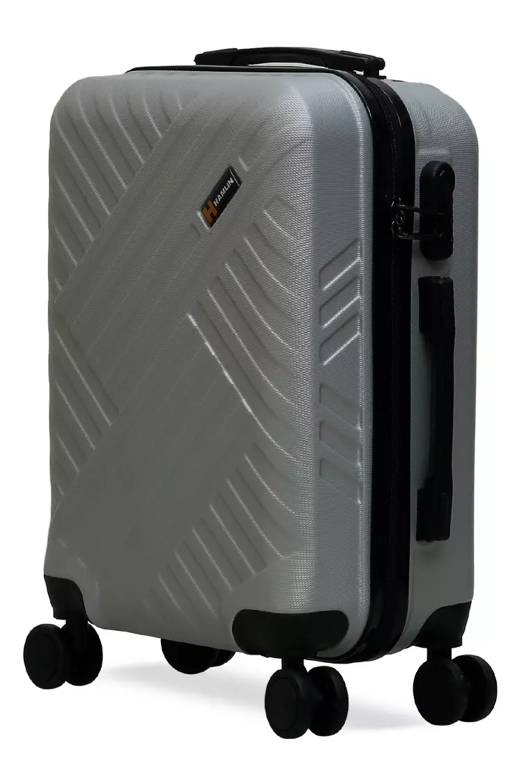 Carlton Koper Unisex Size 20 Inch Suitcase Large Compartment Material ABS+PVC Coated ORIGINAL - Silver