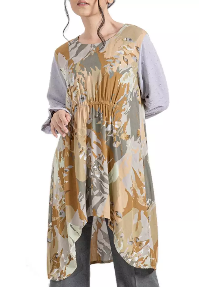 Tunik Batik Wanita - Bhatara Batik Fania - Atasan Batik Modern Lengan Panjang