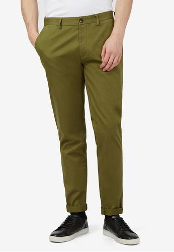 Ben Sherman green Signature Skinny Stretch Chino Trousers 0BDF4AA0DD4DA5GS_1