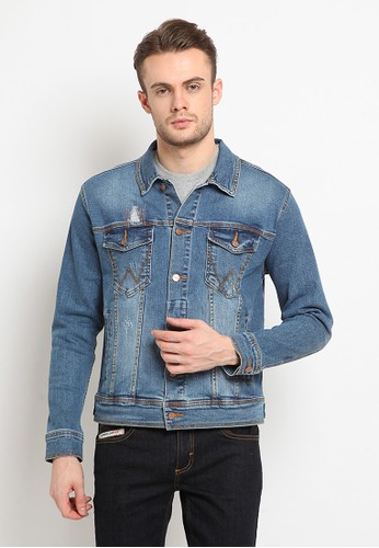 Jual Wrangler Denim Jacket C01p20 Original Zalora Indonesia