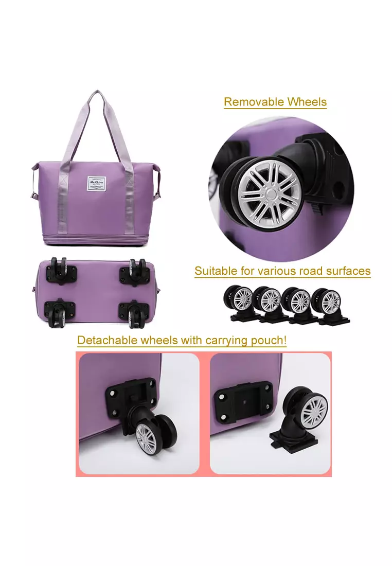 Rolling Suitcase Detachable Wheels For Travel Bags