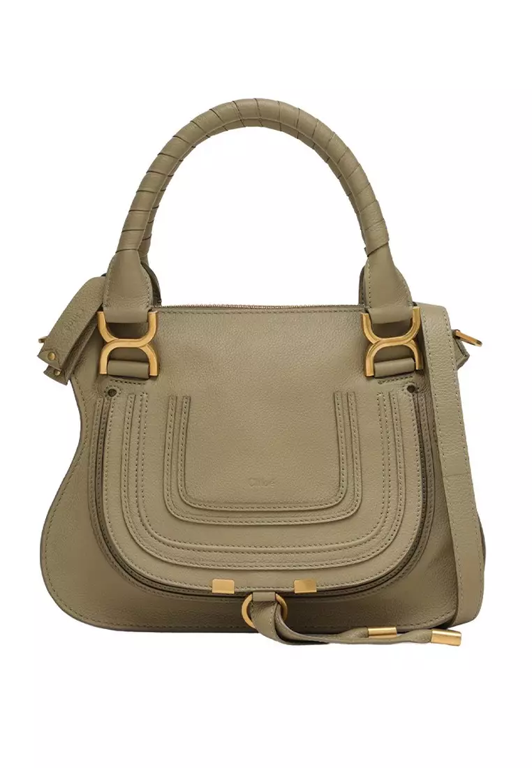 Buy Chloe Marcie Mini Double Carry Crossbody Bag in Pottery Green