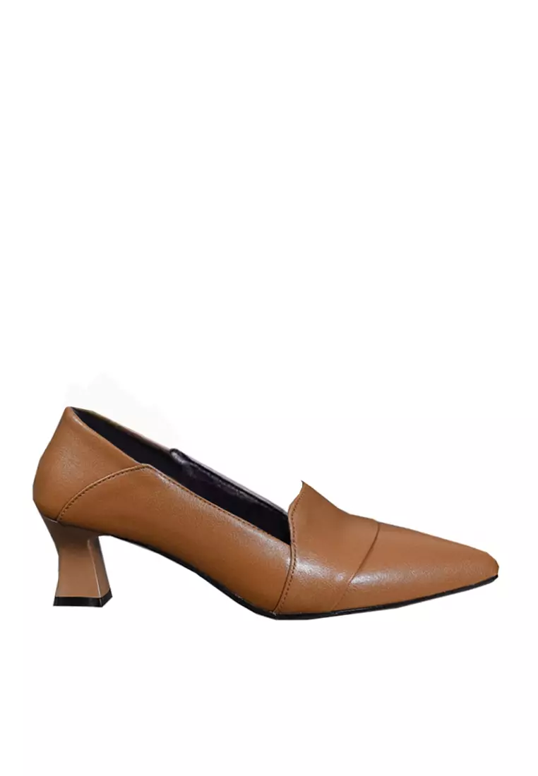 Discount on Twenty Eight Shoes  shoes - SKU: VANSA Fashion Cow Leather Pointed Toe Mid Heels VSW-H8010305.5