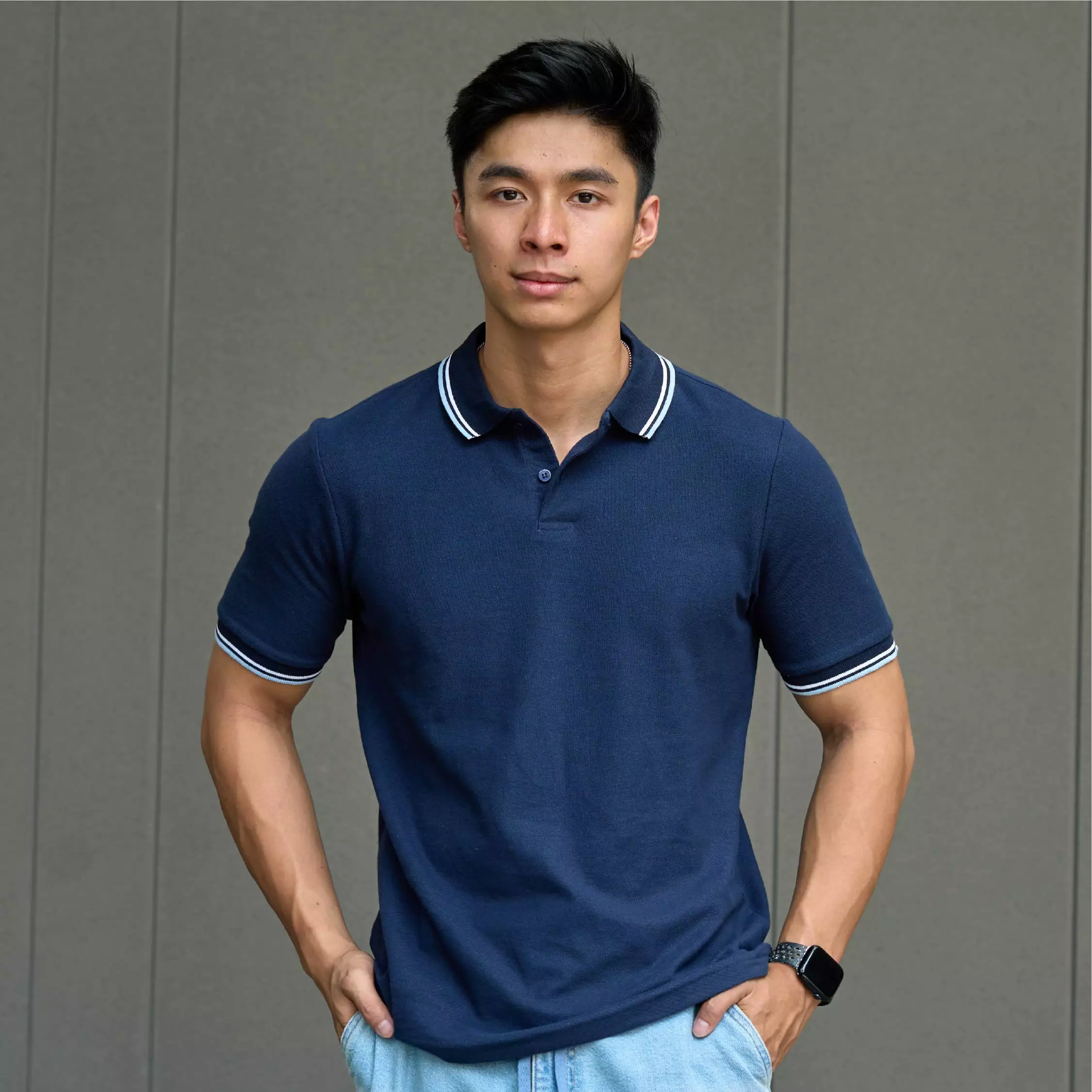 Kale Peter Navy/ Polo Shirt Pria