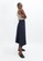 1 People navy Mallorca Organic Cotton Asymmetric Skirt in Summer Night 437DCAA21FBEFAGS_3