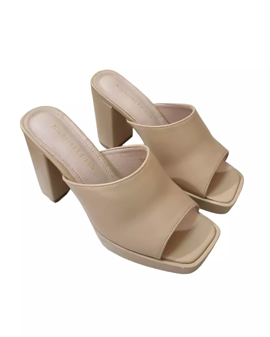 Nicholas Edison Heel Nadine Beige