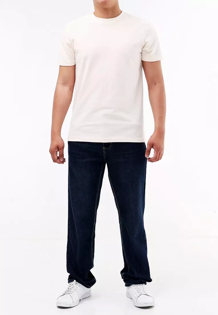 Round Neck Pique Short Sleeve