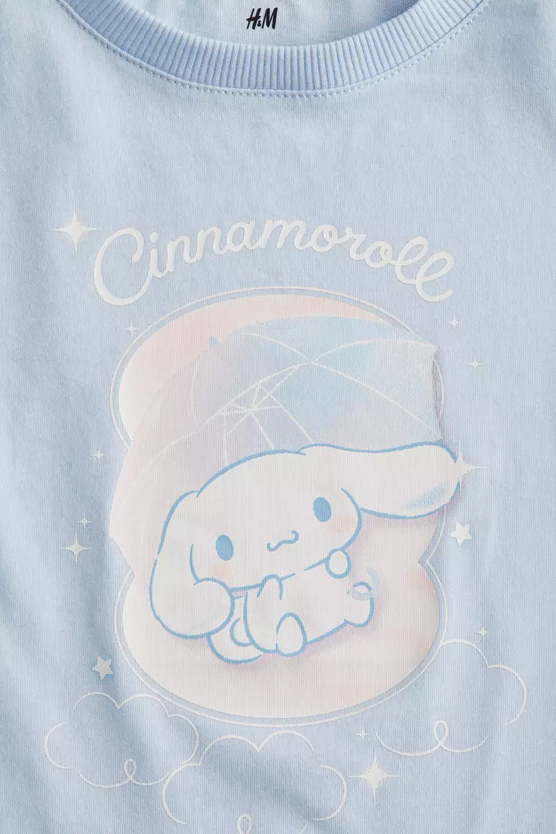 Printed cotton T-shirt