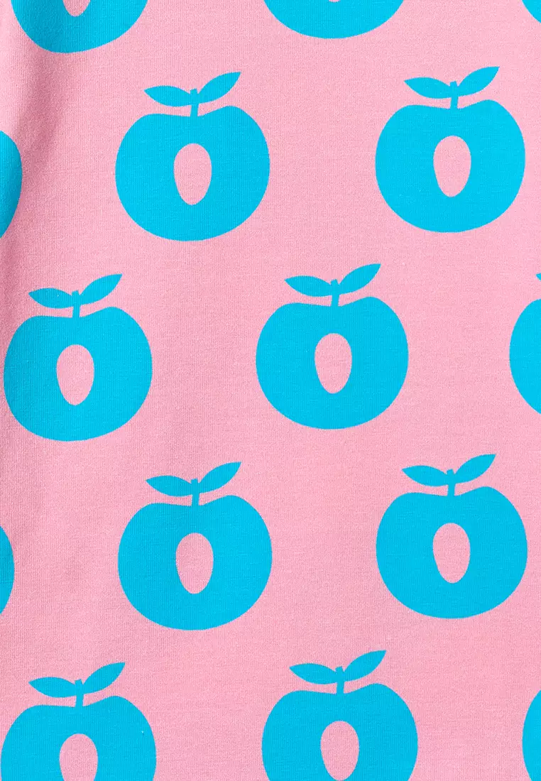 Long-sleeved baby body with apples