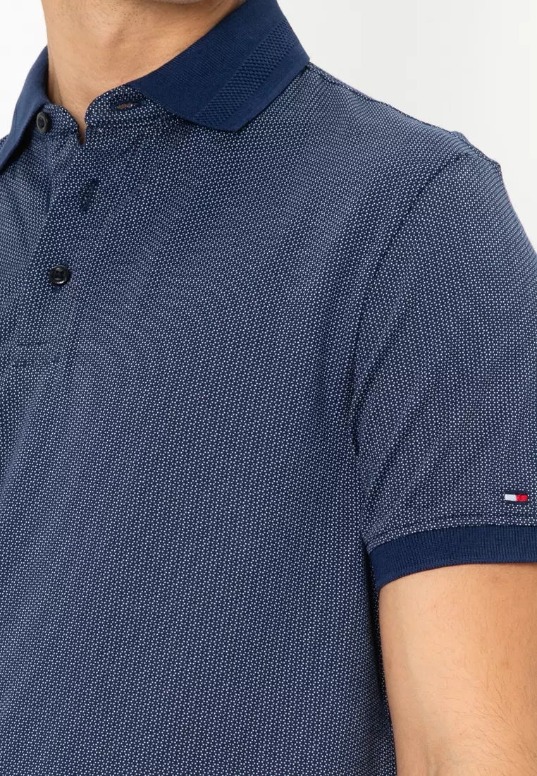Single Jersey Jacquard Reg Polo Shirt - Tommy Mainline