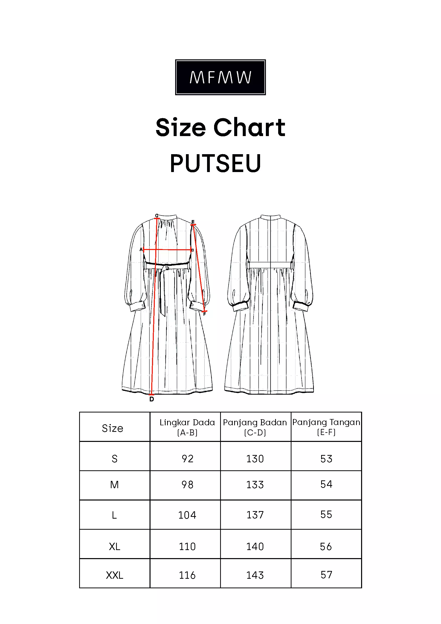 MFMW Putseu Dress Gamis Broken White Motif Salur Olive