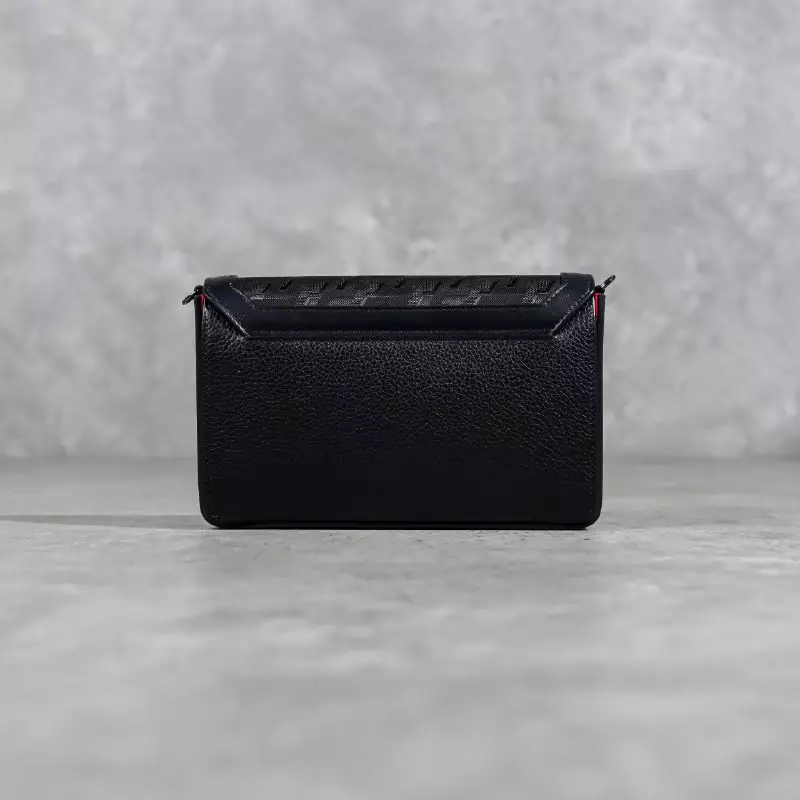 Tas CHRISTIAN LOUBOUTIN EXPLORAFUNK PATTERN BLACK SHOULDER BAG 100% ORIGINAL