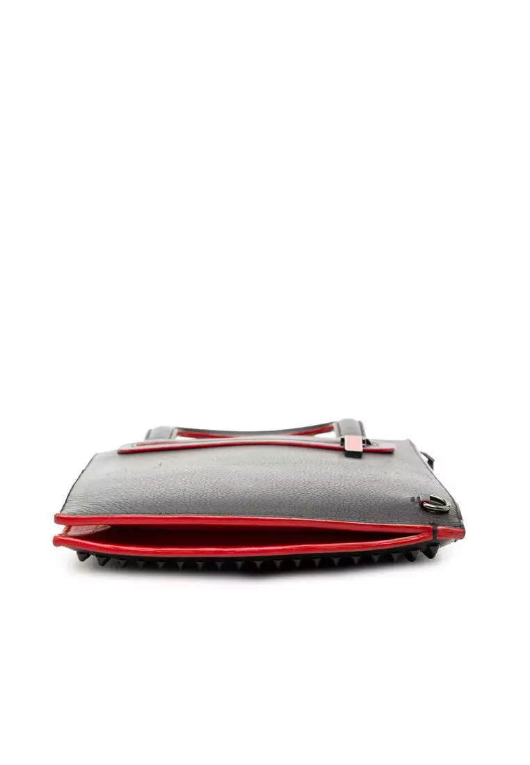 Pre-Loved Christian Louboutin Leather Trick Track Satchel