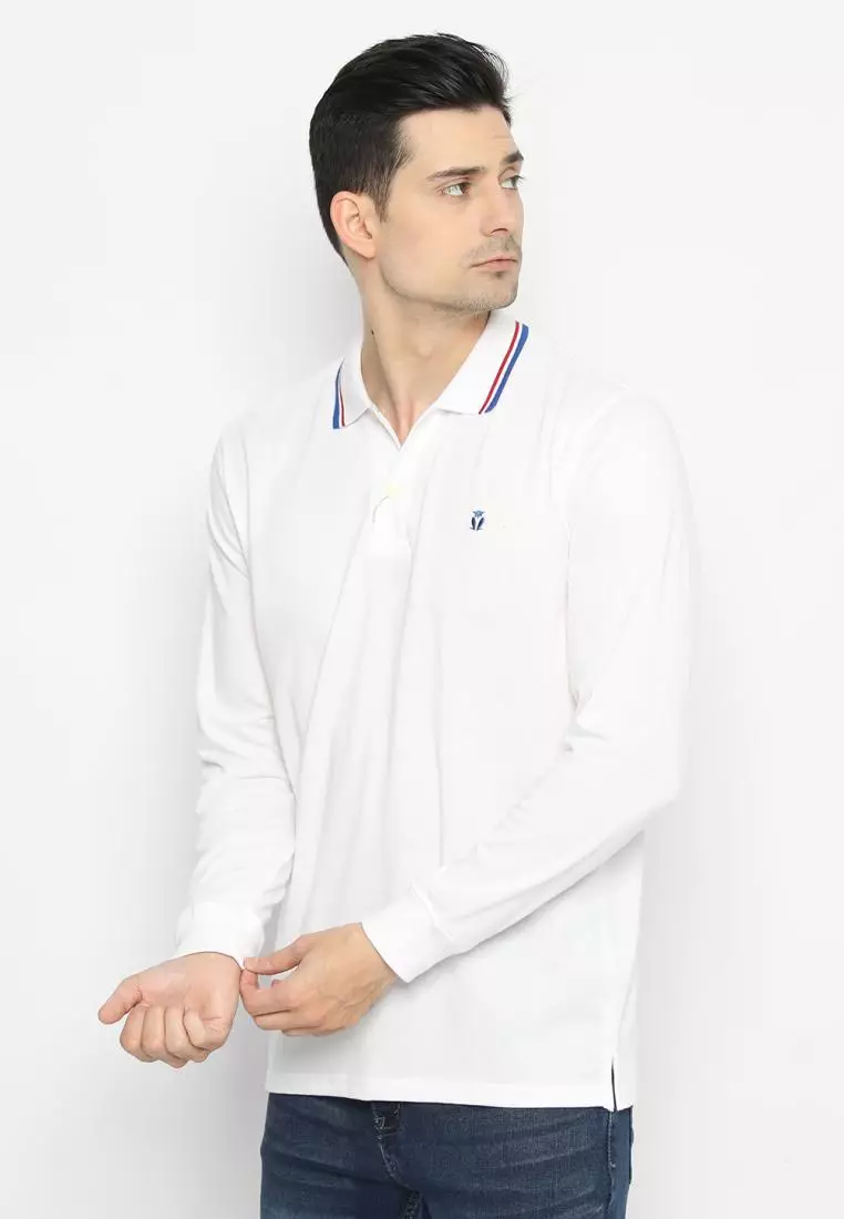 Matsuda Kaos Polo Shirt Lengan Panjang Pria Kerah Kasuga