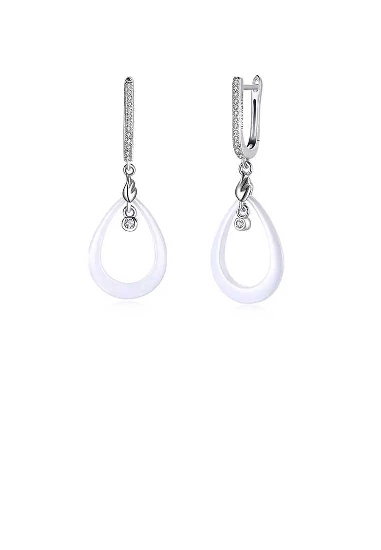 Ceramic new arrivals drop earrings