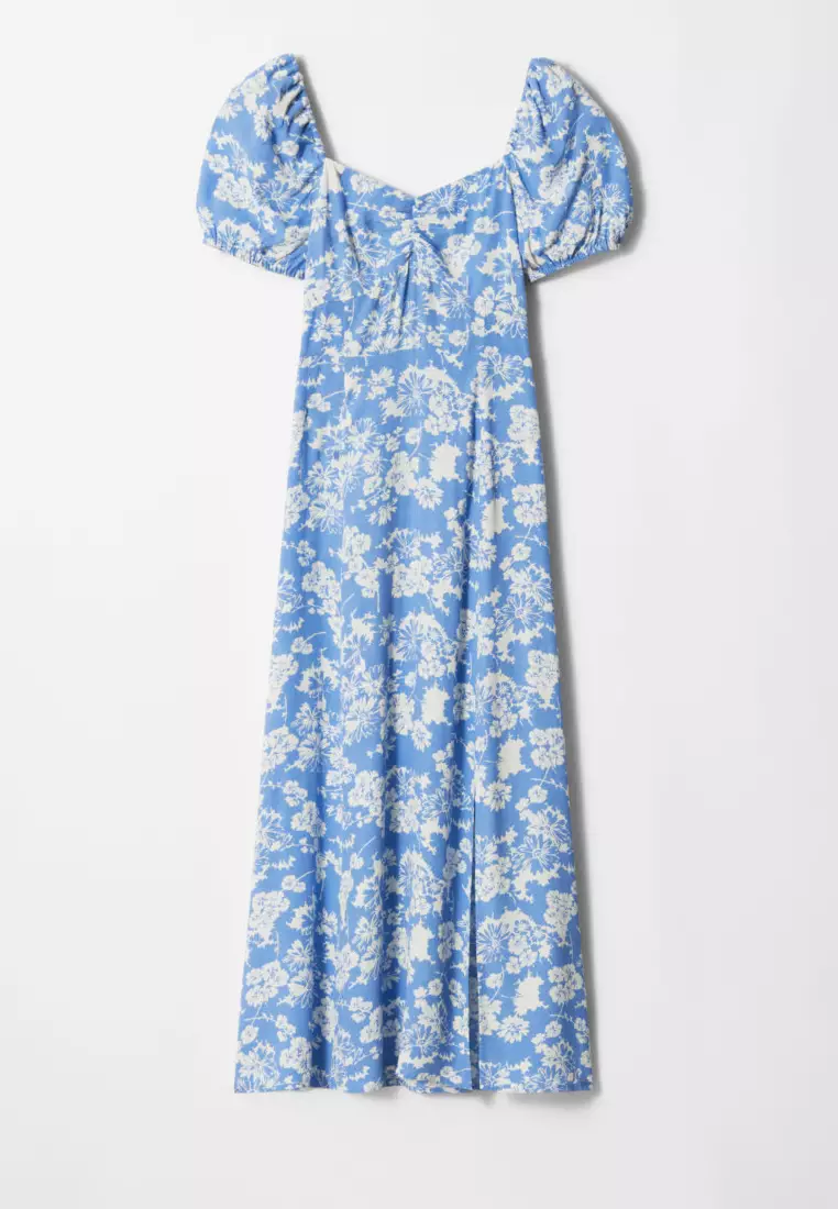 flowy puff sleeve midi dress & other stories & OTHER STORIES Flowy Puff Sleeve Midi Dress