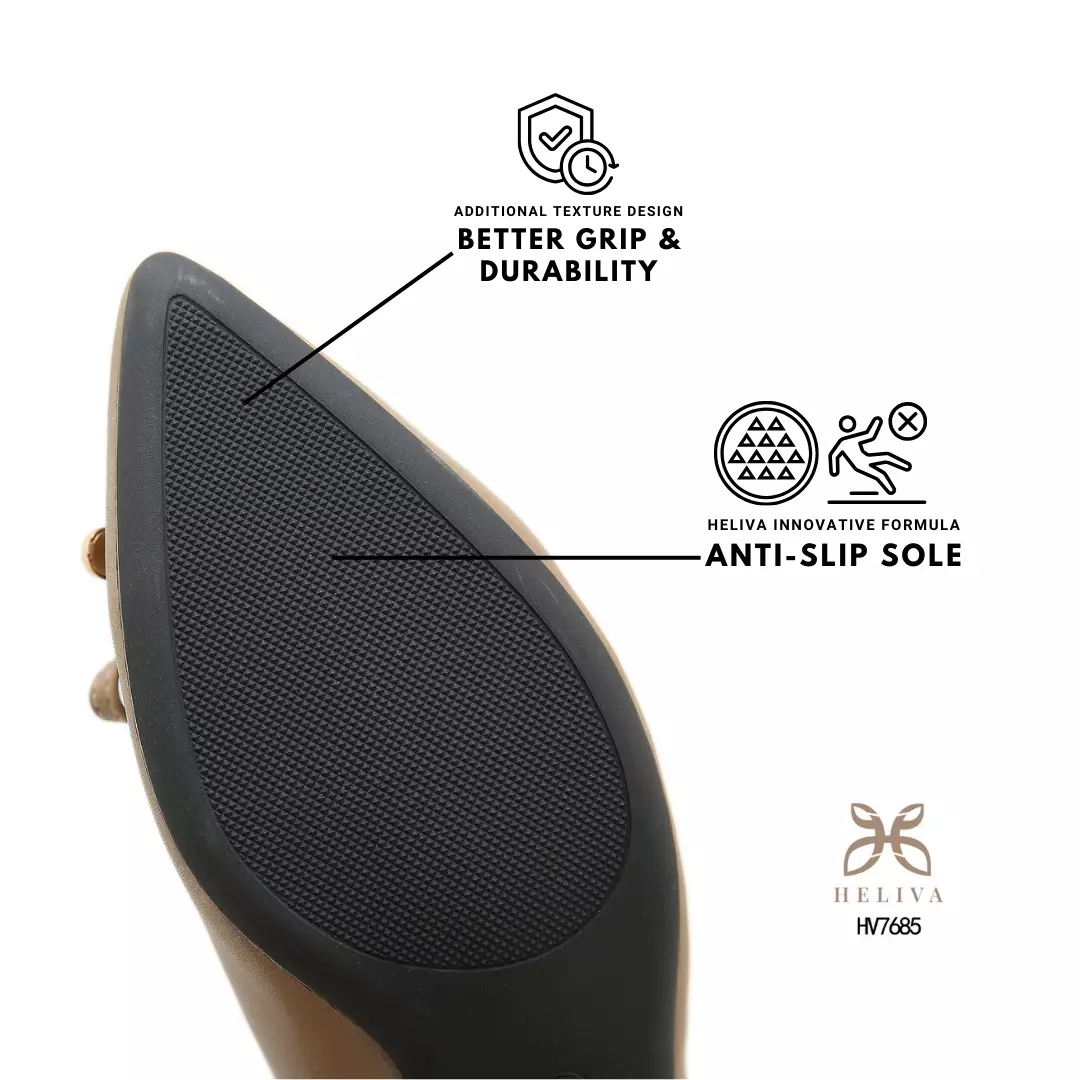 Heliva Janice Women Shoes Chunky Heels Bow Accesories 4cm HV7685