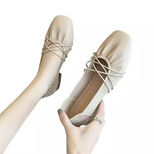 Sepatu Selop Wanita Flat Shoes Balerina Slip On Cewek BL306