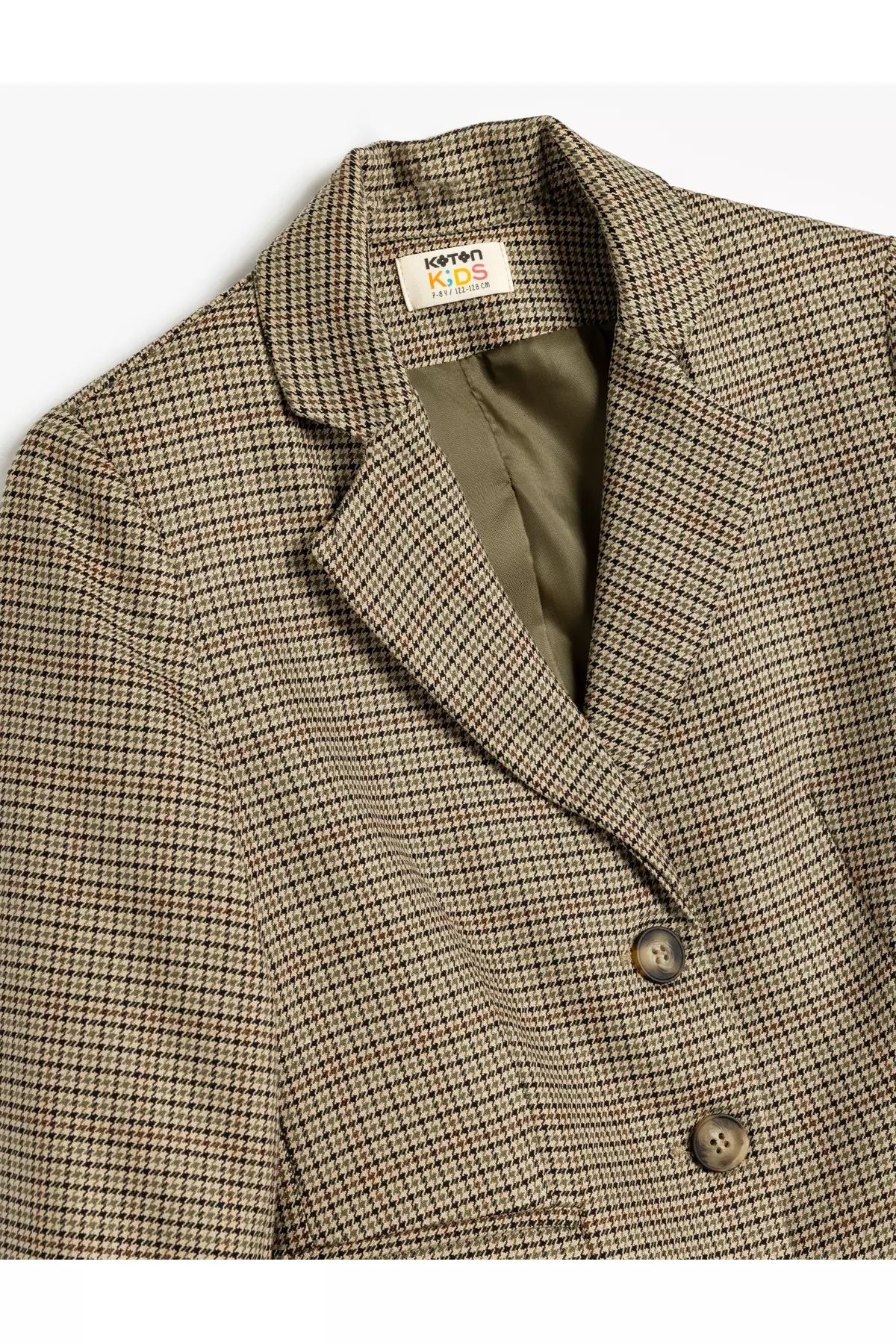 Double Breasted Blazer Jacket Long Sleeve Pocket Detail Blend