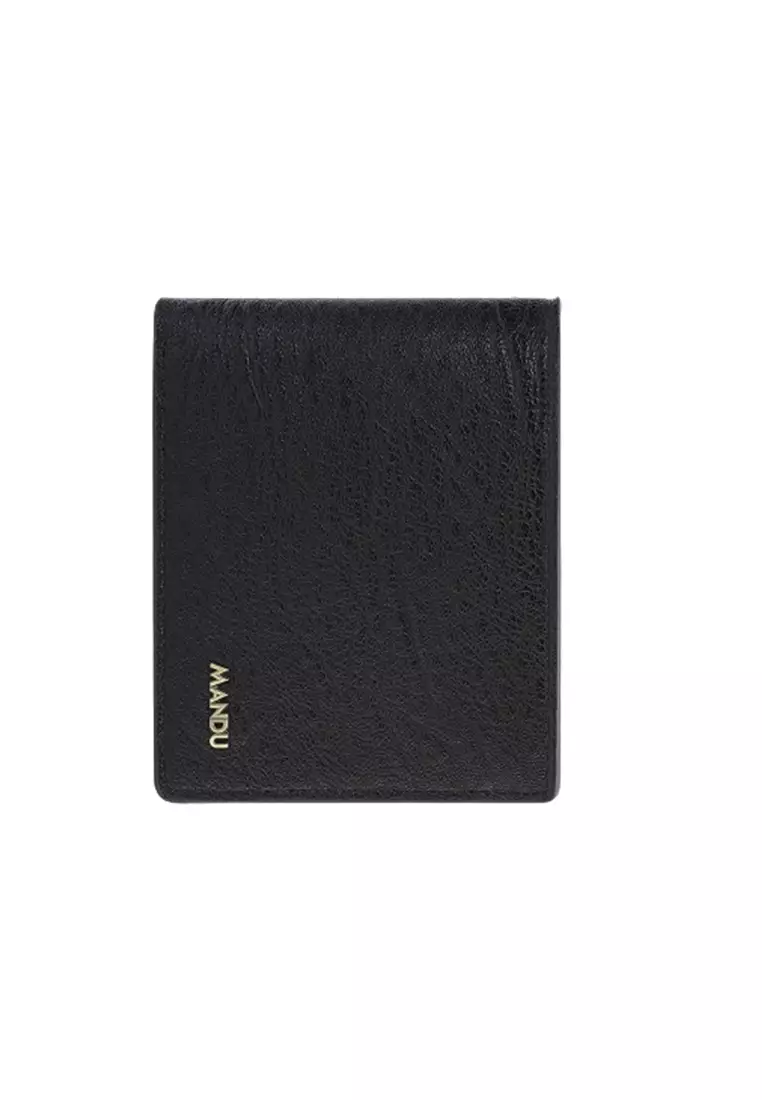 Dompet Lipat Pria Pendek 5314-1 RFID Blocking Bahan Kulit PU Leather Premium BAEOS ORIGINAL - Black