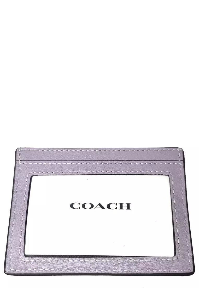 Coach Slim Id Card Case With Puffy Diamond Quilting