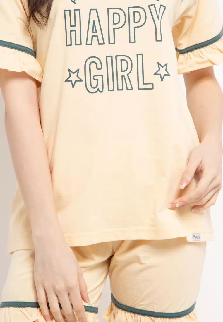 Pyjama Pijama Short Sleeve Short Pants Sleepwear