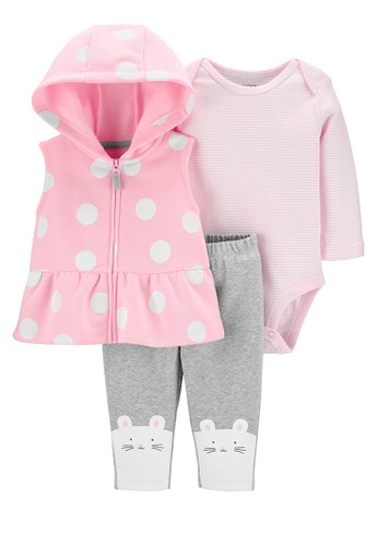 Jual Carter 3 Piece Polka Dot Little Vest Set Original Zalora