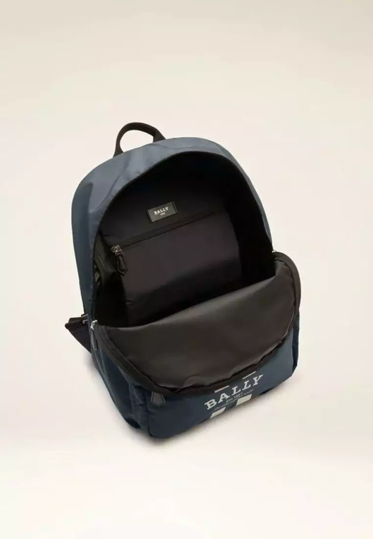 Bally Fixie Nylon Backpack Navy