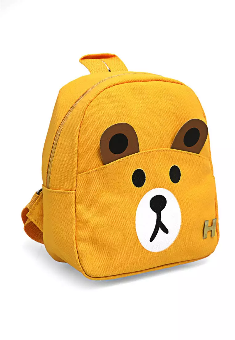 Cellyn Tas Ransel Sekolah Anak Kartun Beruang Lucu Material Canvas ORIGINAL - Yellow