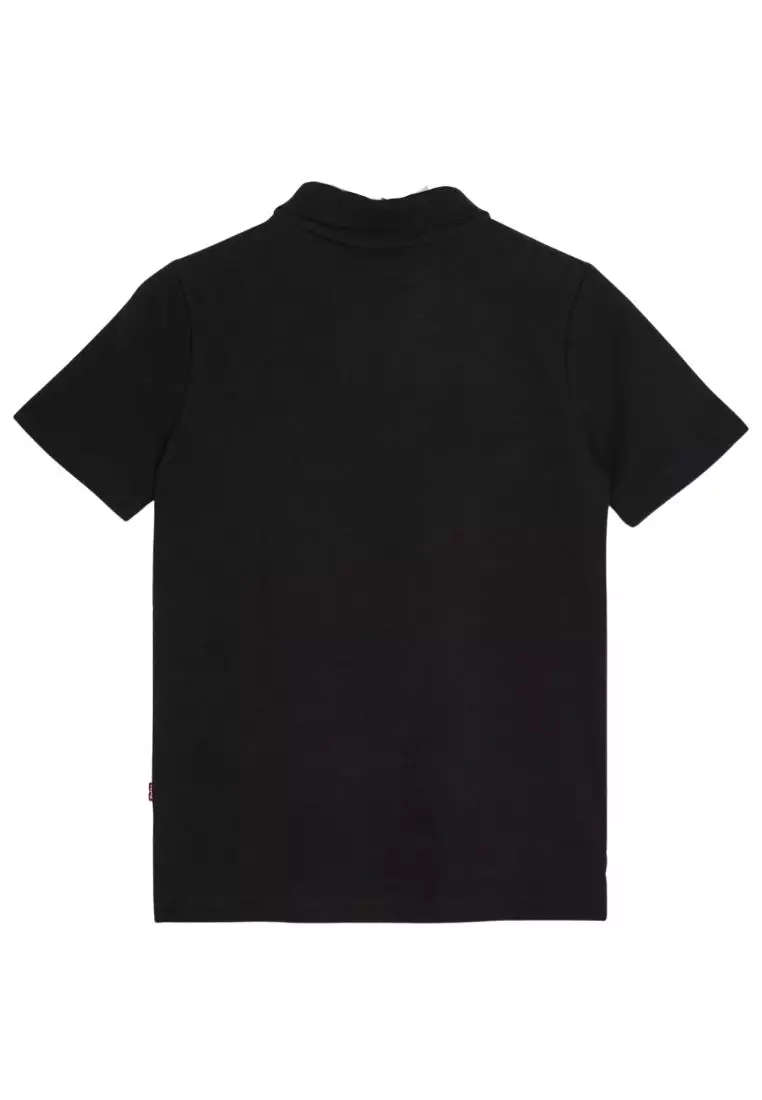 Polo tee top black